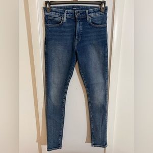 Levi’s black label 721 High Rise Skinny jeans, dark wash